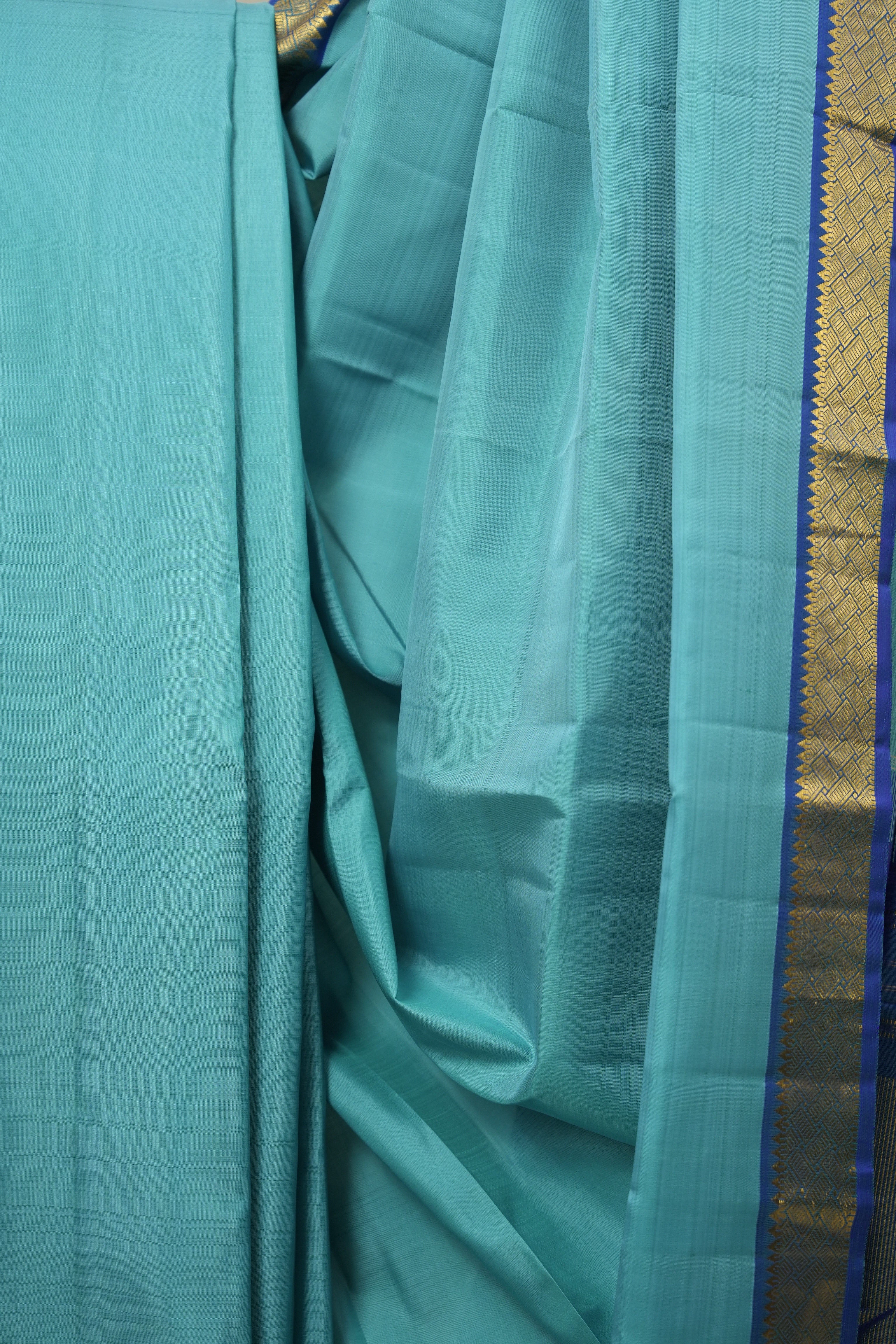 Turquoise Kanjivaram Silk Saree - SRTKSS1050
