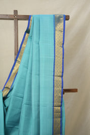 Turquoise Kanjivaram Silk Saree - SRTKSS1050