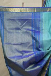 Turquoise Kanjivaram Silk Saree - SRTKSS1050