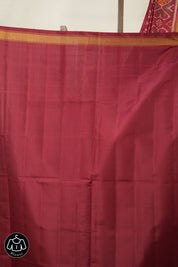 Dark Maroon Rajkot Patola Silk Saree - SRDMRPSS515