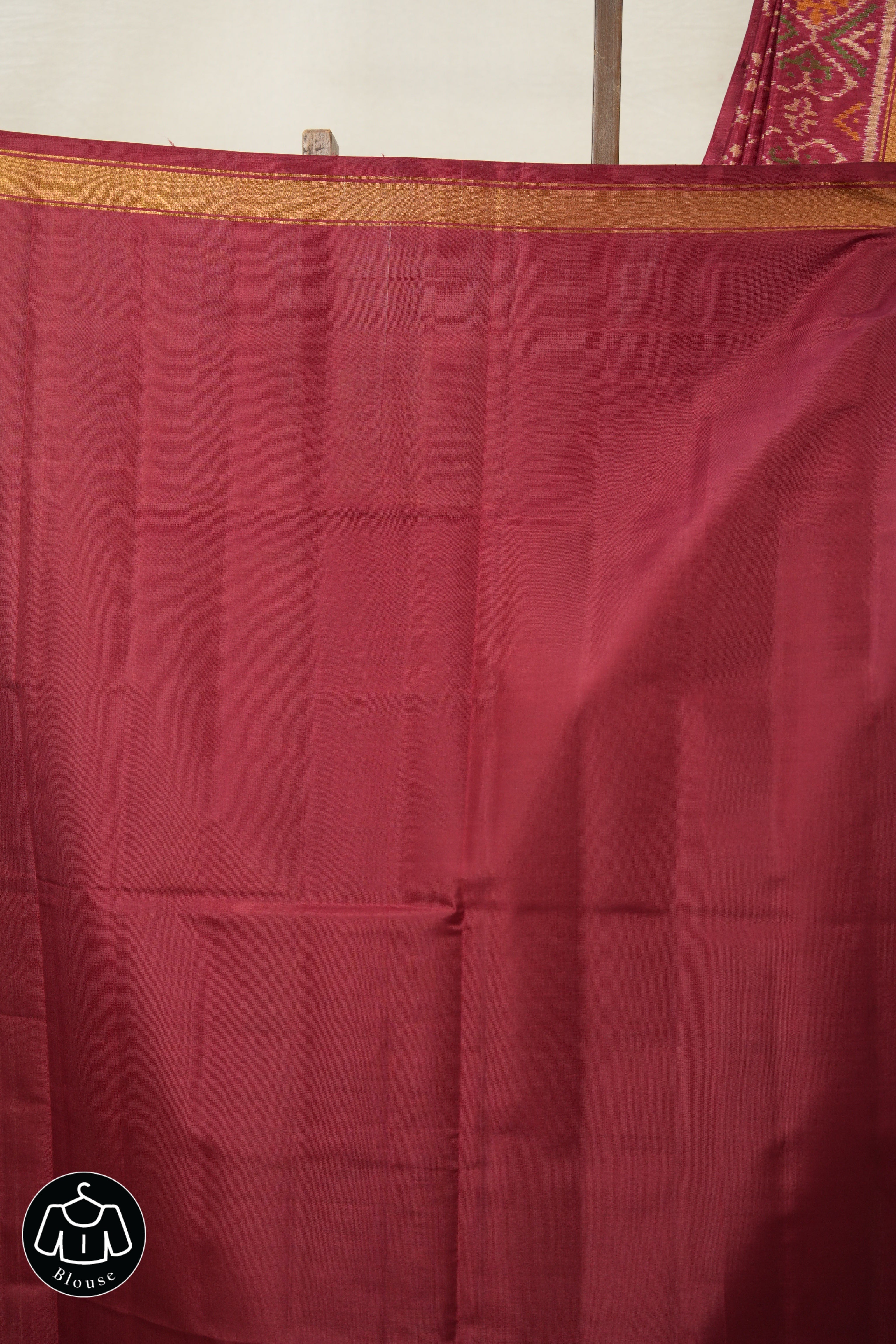 Dark Maroon Rajkot Patola Silk Saree - SRDMRPSS515