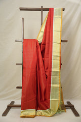 Tomato Red Kanjivaram Silk Saree - SRTRKSS1054