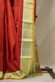 Tomato Red Kanjivaram Silk Saree - SRTRKSS1054