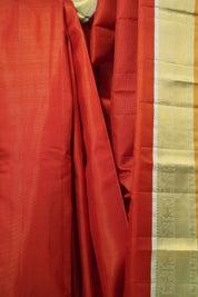 Tomato Red Kanjivaram Silk Saree - SRTRKSS1054