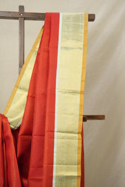 Tomato Red Kanjivaram Silk Saree - SRTRKSS1054