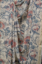 White Kota Doria Saree - SRWKDS273