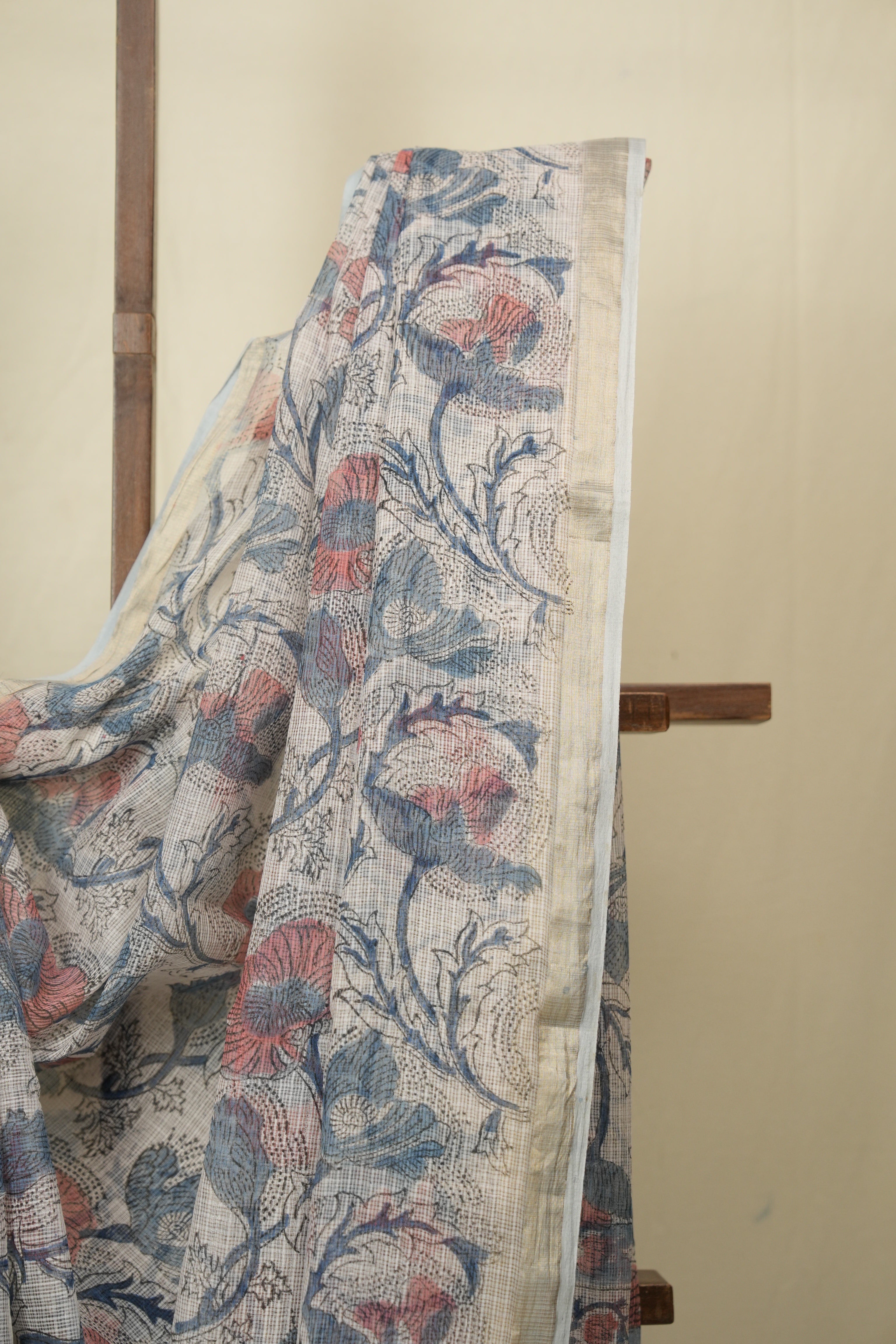 White Kota Doria Saree - SRWKDS273