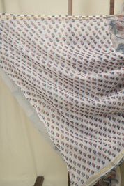 White Kota Doria Saree - SRWKDS273