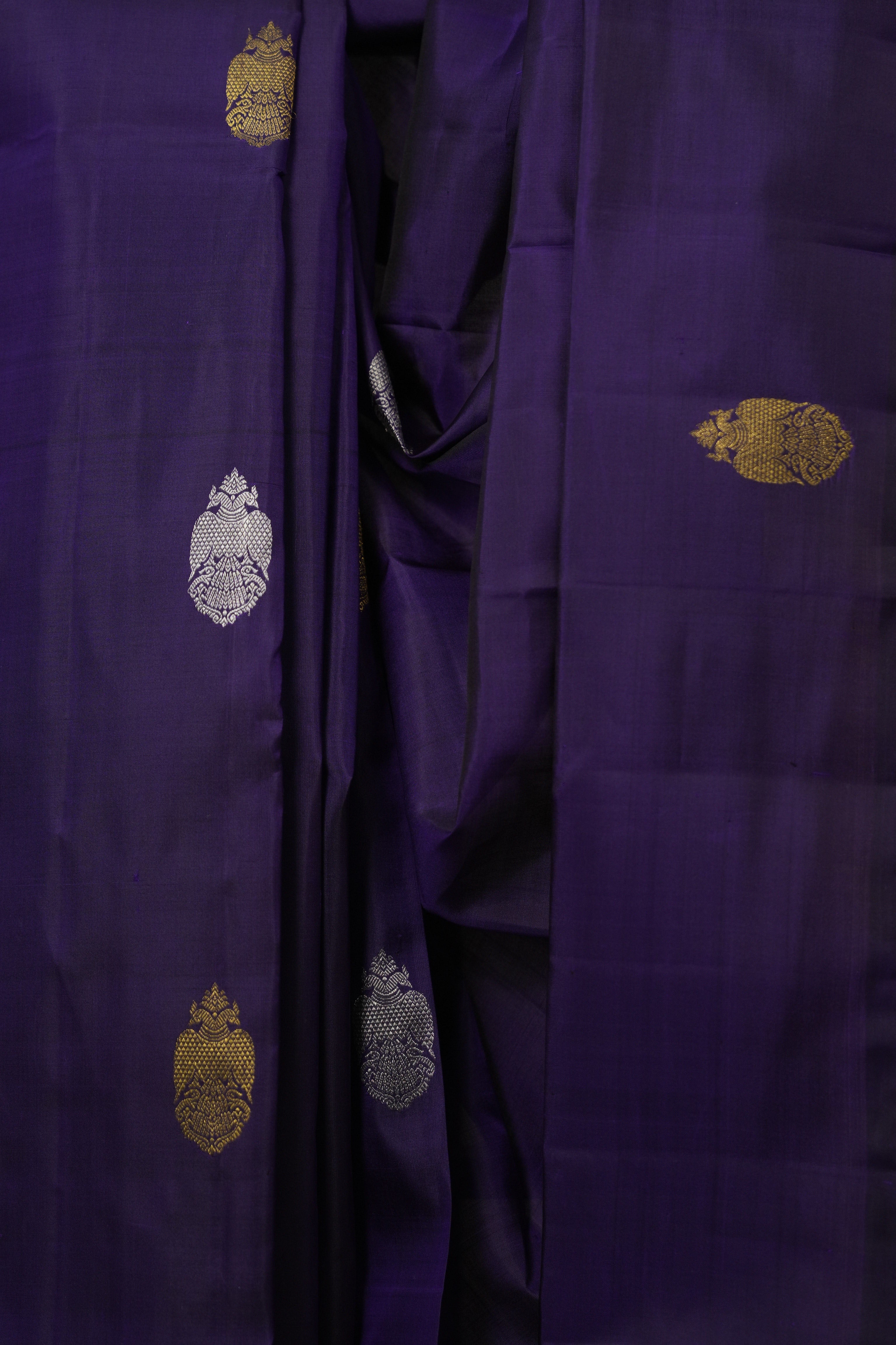 Purple Kanjivaram Silk Saree - SRPKSS1048