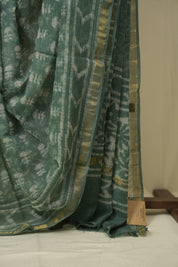 Sage Green kota Doria saree - SRSGKDS270