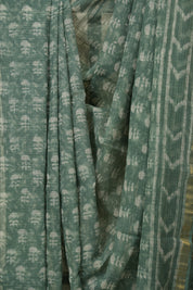 Sage Green kota Doria saree - SRSGKDS270