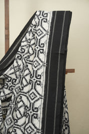White Pochampalli Cotton Ikat Saree SRWPCIS723