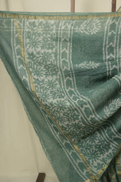 Sage Green kota Doria saree - SRSGKDS270