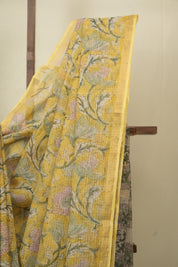 Yellow HBP Kota Doria Saree - SRYKDS290