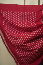Grey Pochampalli Cotton Ikat Saree - SRGPCIS755