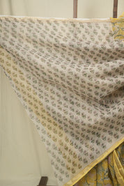 Yellow HBP Kota Doria Saree - SRYKDS290
