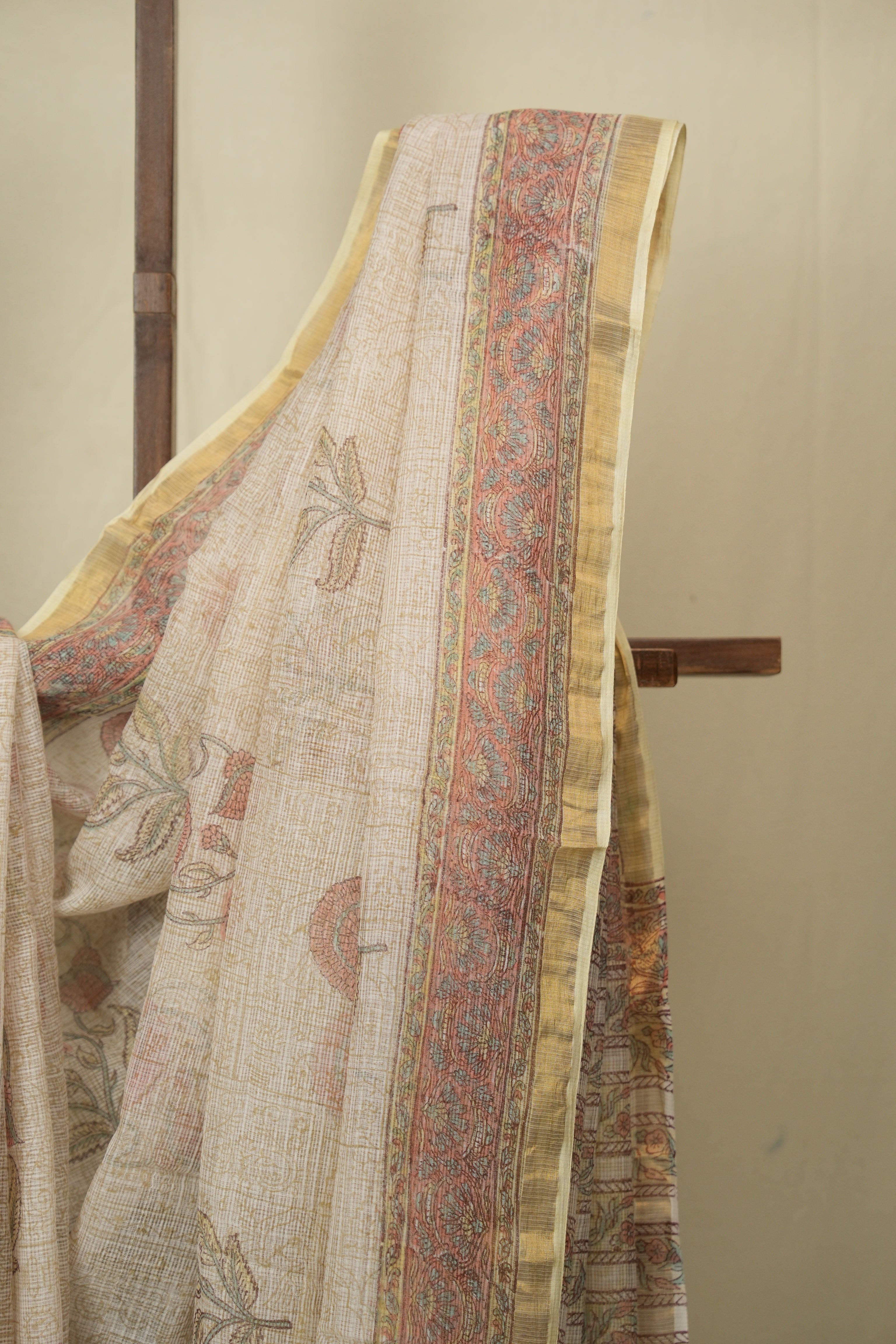 White HBP Kota Doria Saree - SRWKDS289