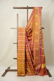 Two Tone Pink Rajkot Patola Silk Saree - SRTTPRPSS509