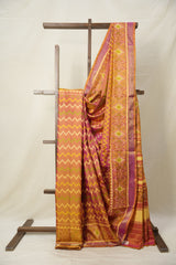 Two Tone Pink Rajkot Patola Silk Saree - SRTTPRPSS509