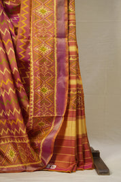 Two Tone Pink Rajkot Patola Silk Saree - SRTTPRPSS509