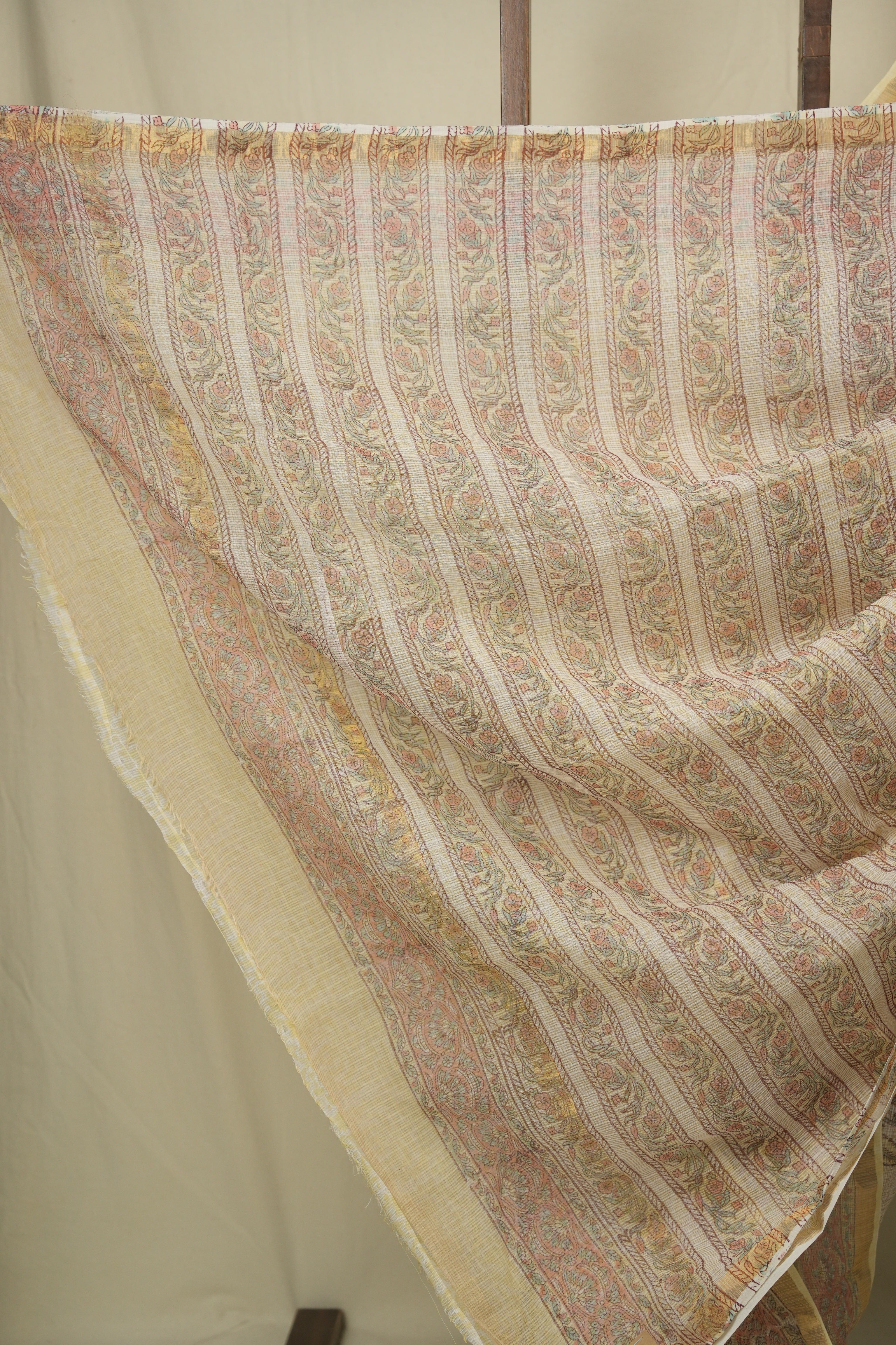 White HBP Kota Doria Saree - SRWKDS289