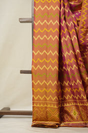 Two Tone Pink Rajkot Patola Silk Saree - SRTTPRPSS509
