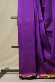 Pink Purple Kanjivaram Silk Saree - SRPPKSS1055