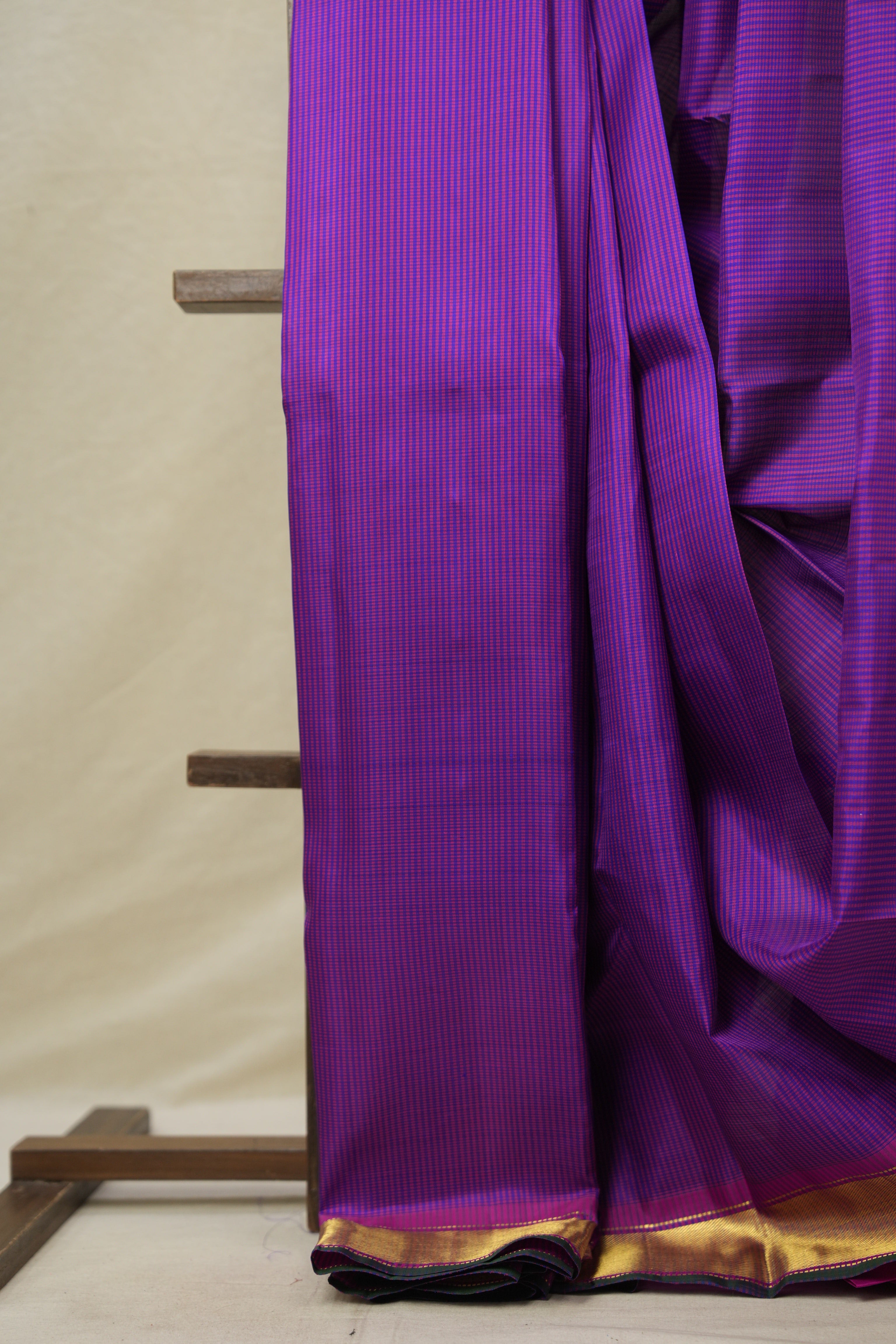 Pink Purple Kanjivaram Silk Saree - SRPPKSS1055