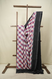 Multicolour Pochampali Cotton Ikat Saree SRMPCIS750