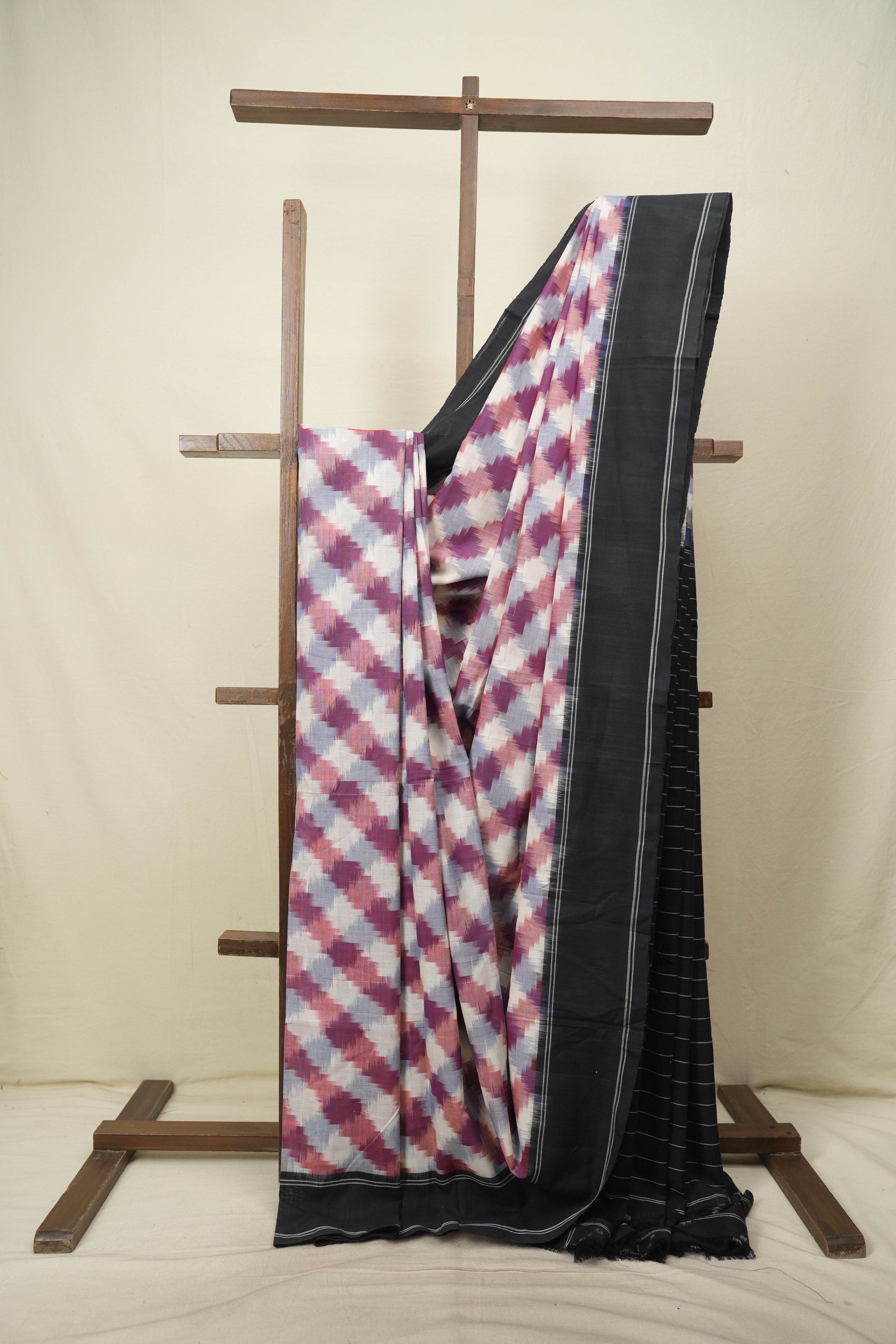 Multicolour Pochampali Cotton Ikat Saree SRMPCIS750