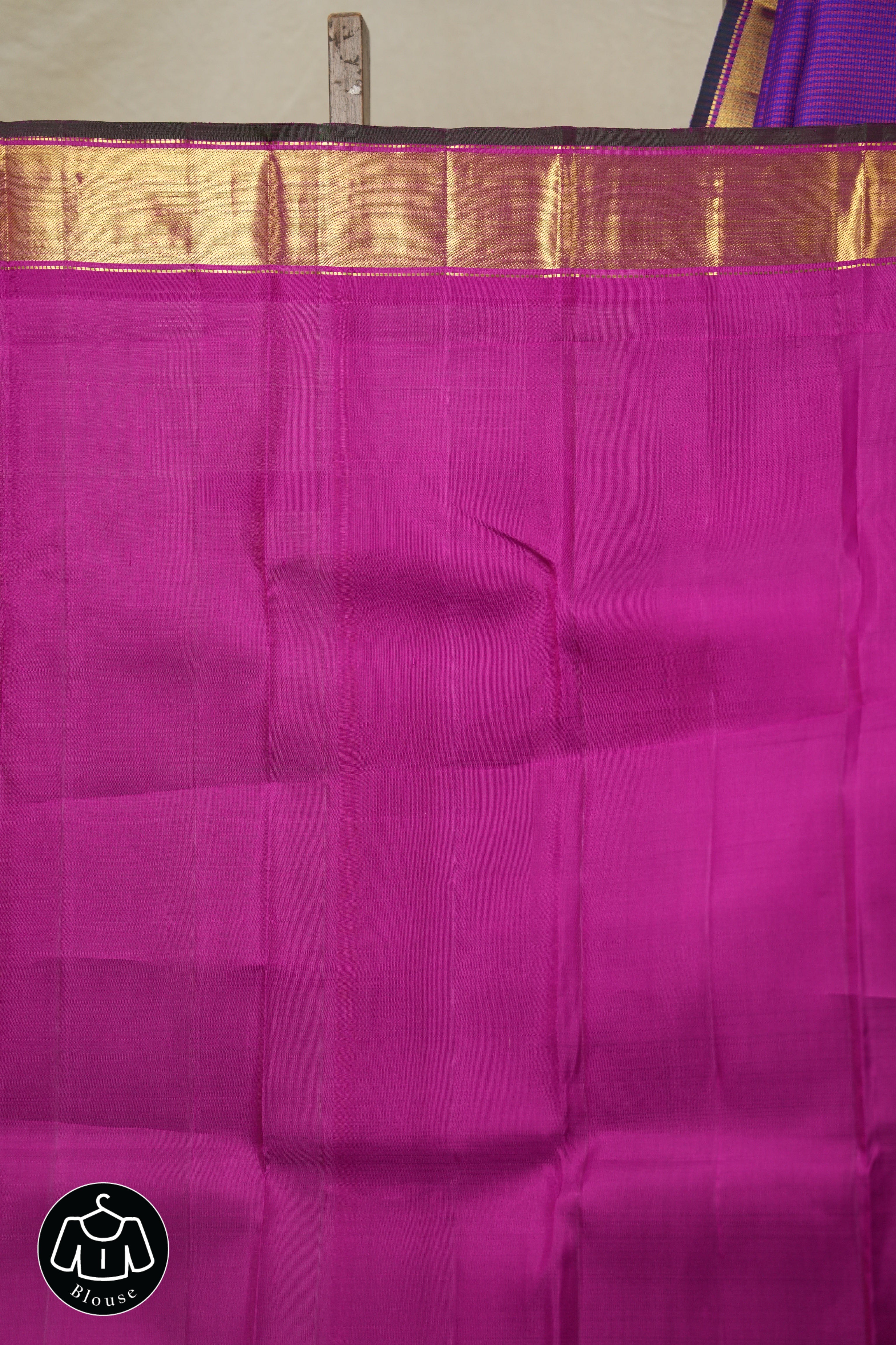Pink Purple Kanjivaram Silk Saree - SRPPKSS1055