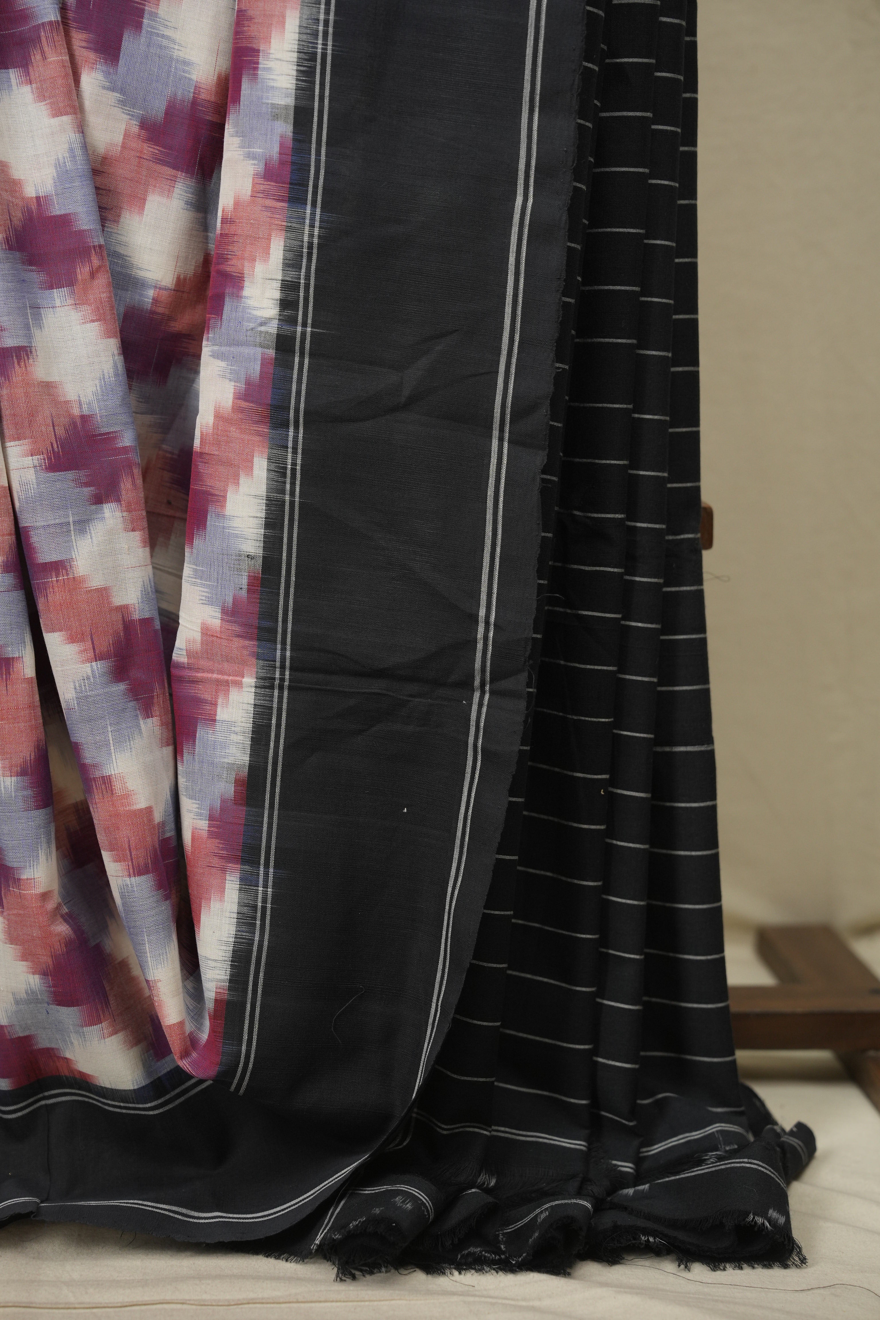 Multicolour Pochampali Cotton Ikat Saree SRMPCIS750