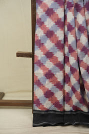 Multicolour Pochampali Cotton Ikat Saree SRMPCIS750