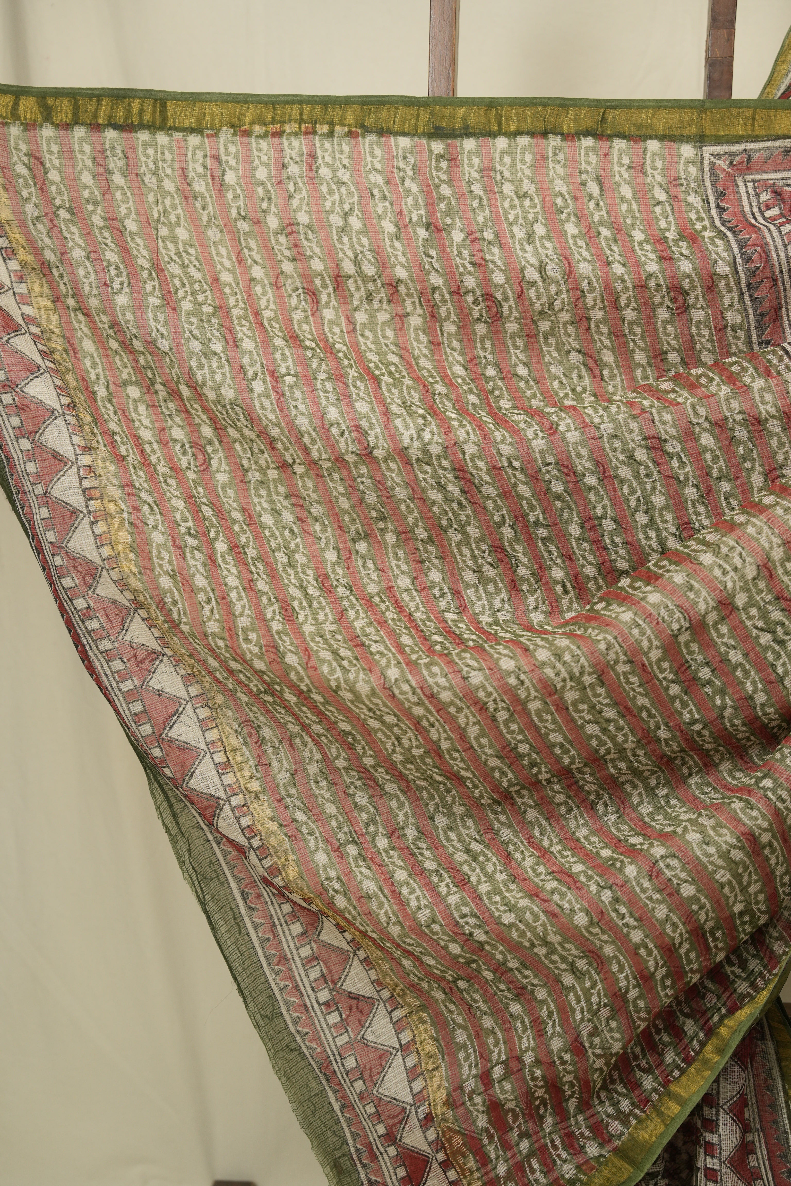 White HBP Kota Doria Saree - SRWKDS291