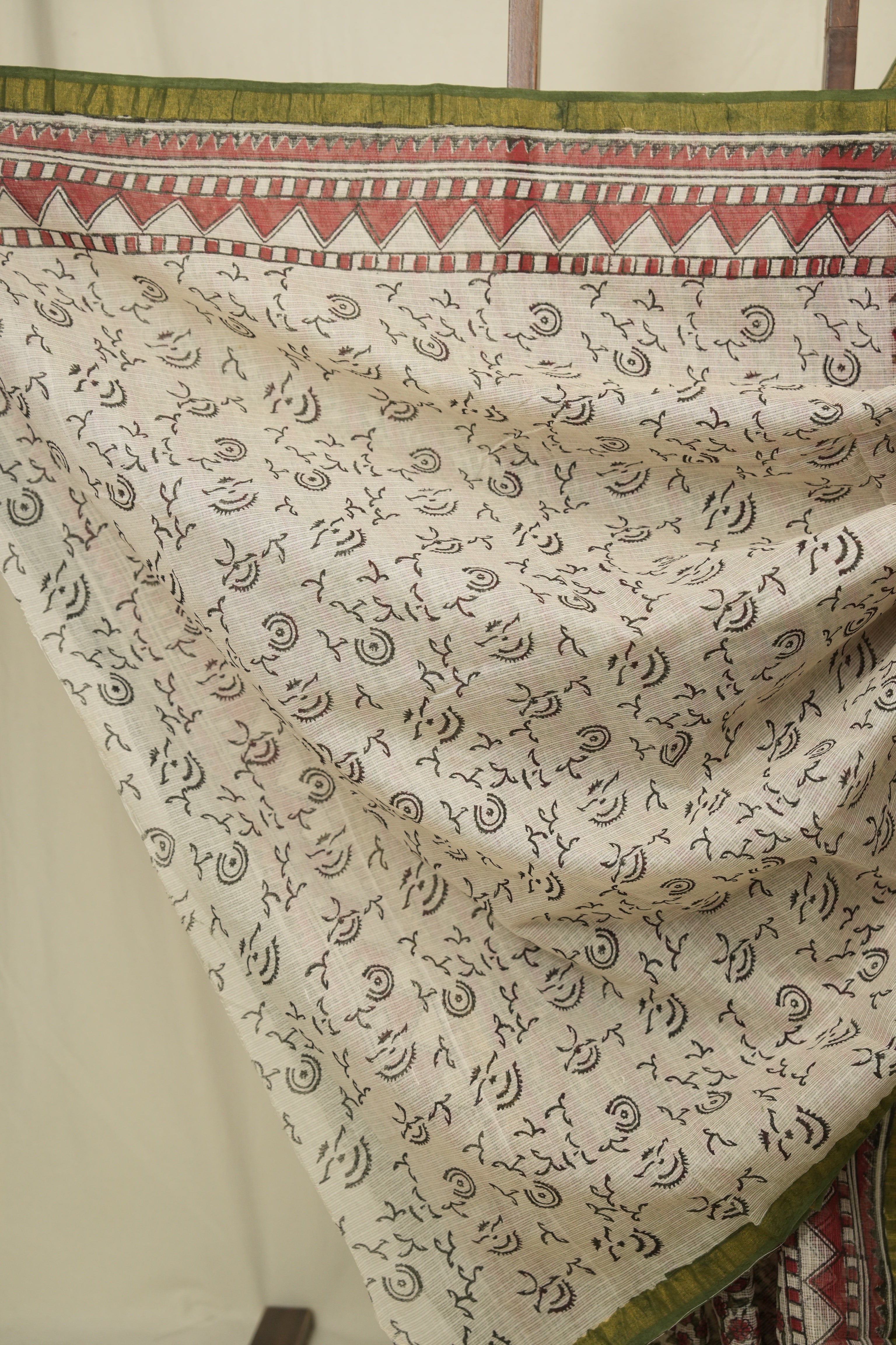 White HBP Kota Doria Saree - SRWKDS291