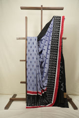 Blue Pochampalli Cotton Ikat Saree - SRBPCIS747