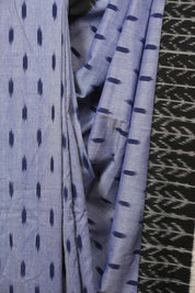 Blue Pochampalli Cotton Ikat Saree - SRBPCIS747
