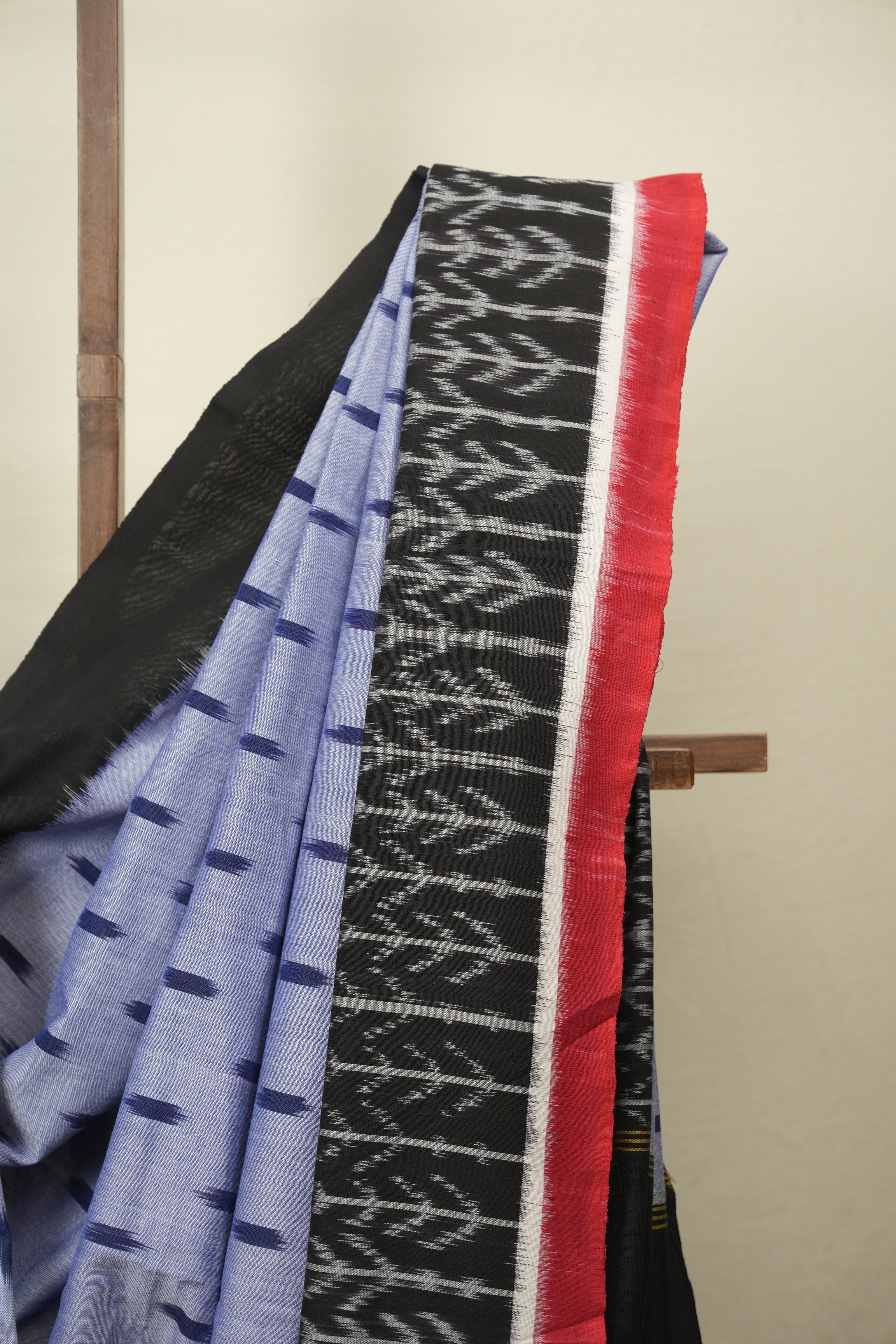 Blue Pochampalli Cotton Ikat Saree - SRBPCIS747