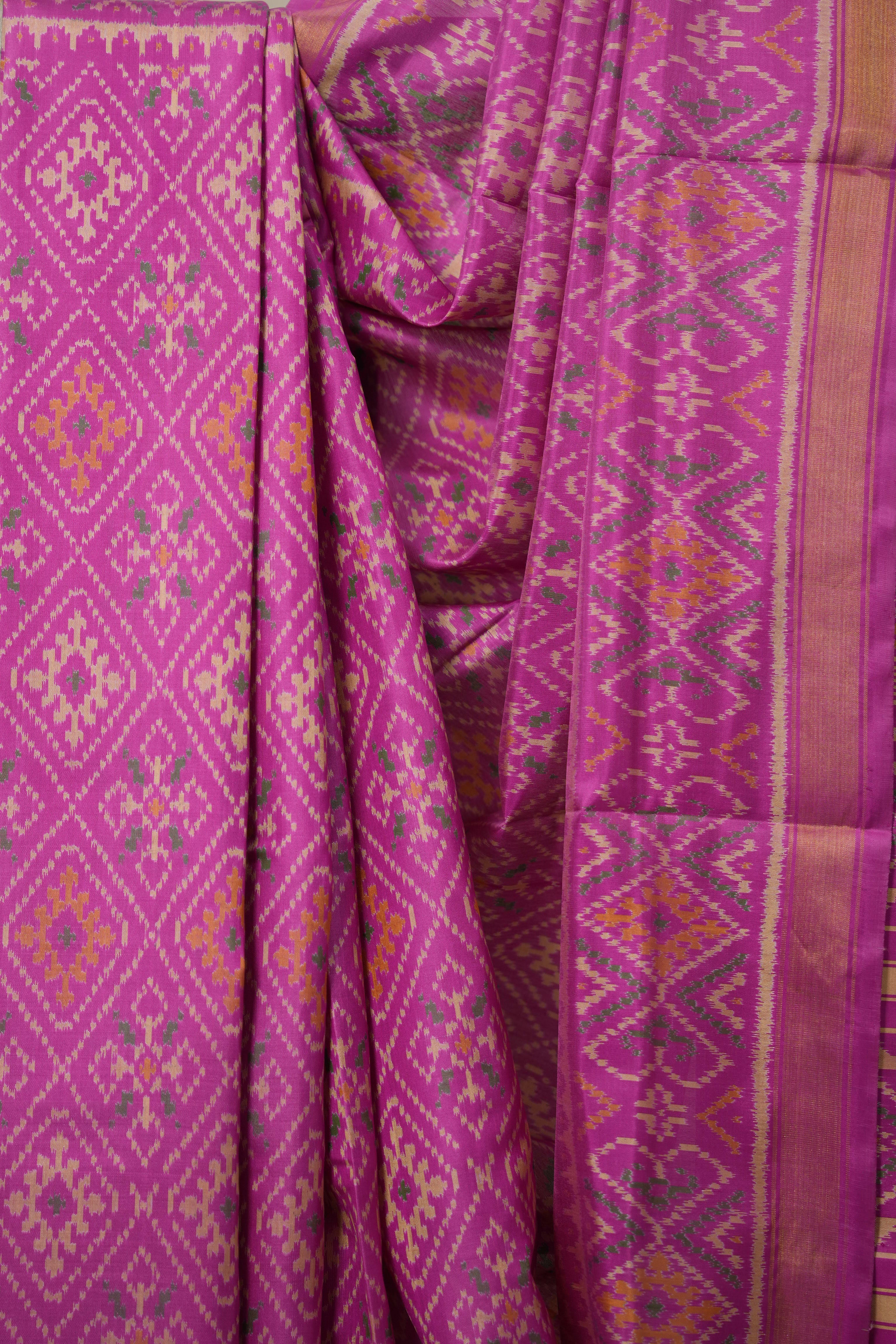 Pink Rajkot Patola Silk Saree - SRPRPSS528