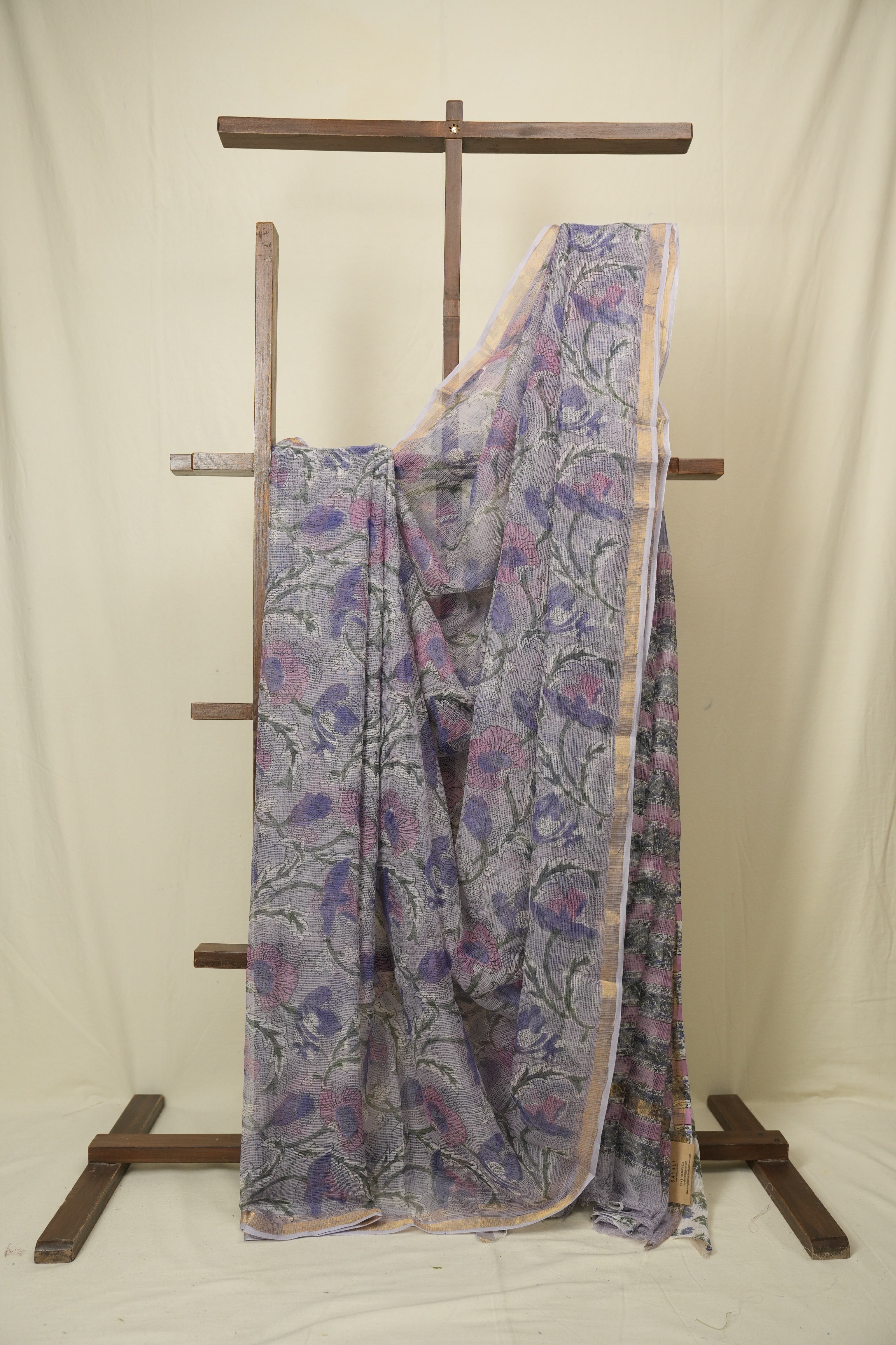 Lavender HBP Kota Doria Saree - SRLKDS288