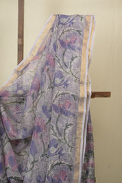 Lavender HBP Kota Doria Saree - SRLKDS288