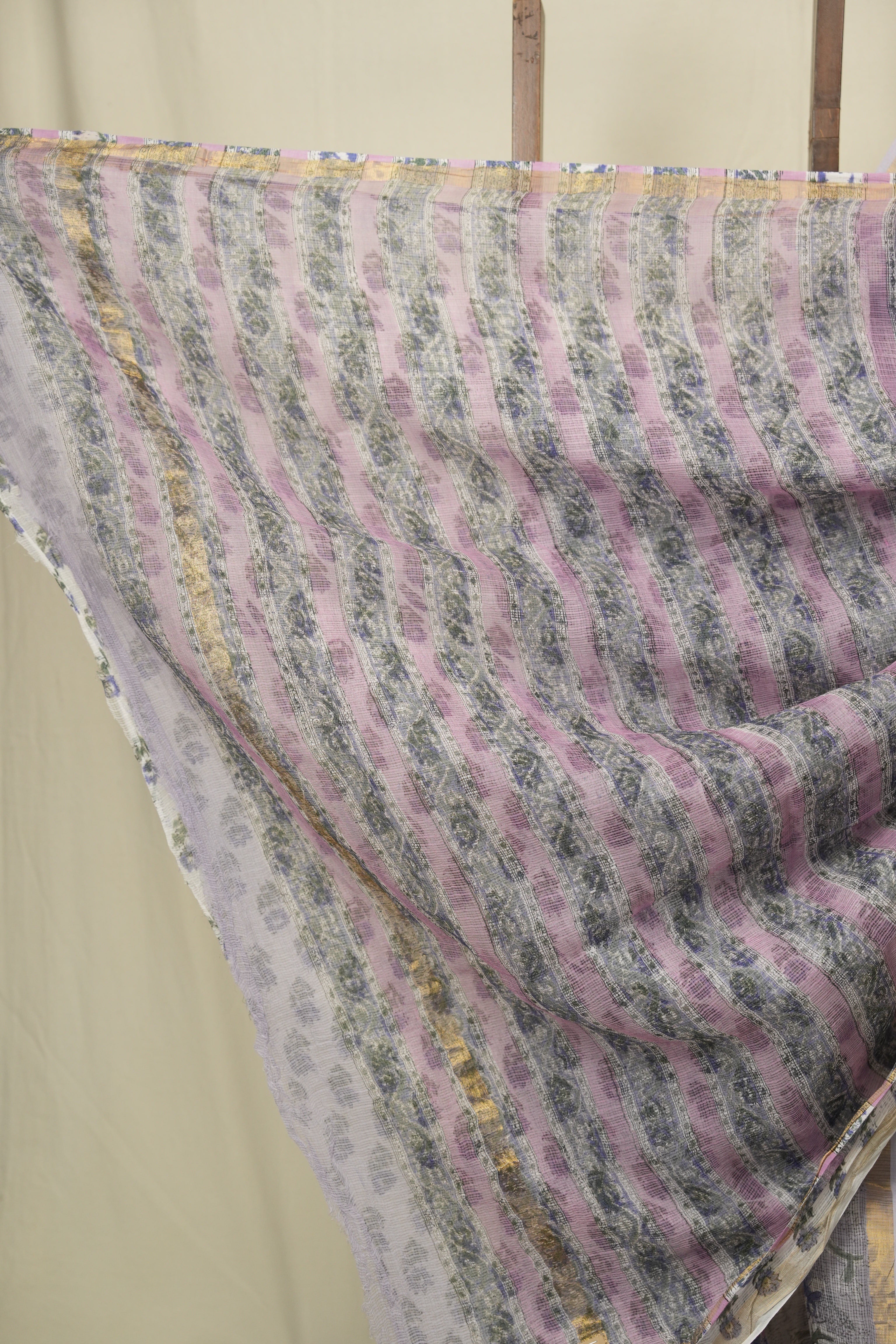 Lavender HBP Kota Doria Saree - SRLKDS288