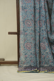 Sky Blue Kota Doria Saree - SRSBKDS277