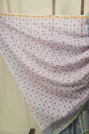 Sky Blue Kota Doria Saree - SRSBKDS277