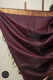 Green Raw Silk Saree - SRGRSS941
