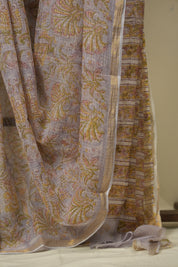 Lavender Kota Doria Saree - SRLKDS271