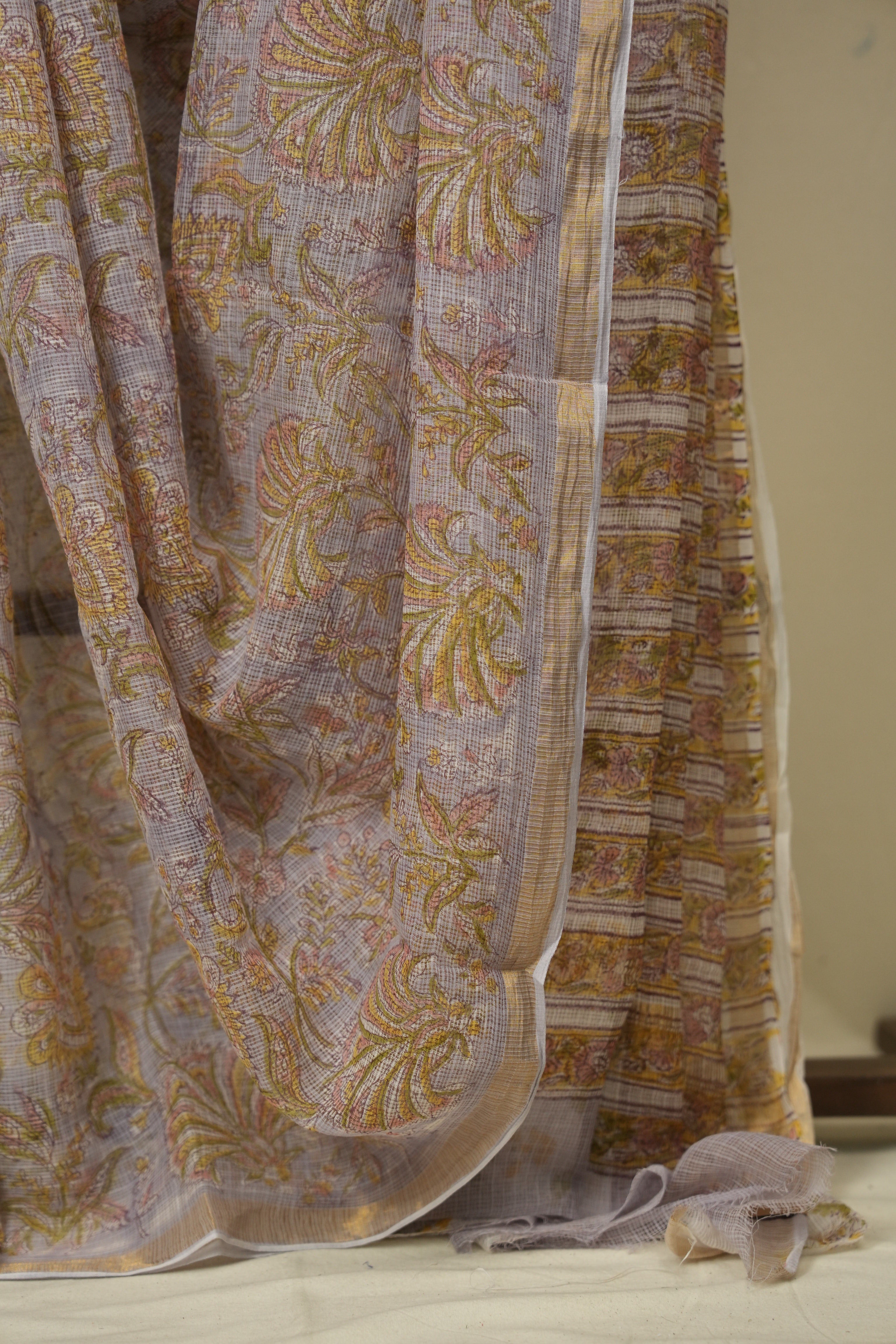 Lavender Kota Doria Saree - SRLKDS271