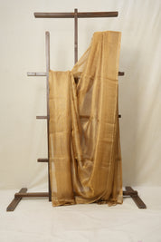 Light Grey Gold Tissue Tussar Silk Saree - SRLGGTTSS499
