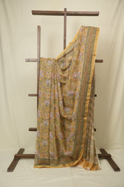 Yellow Kota Doria Saree - SRYKDS279