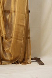 Light Grey Gold Tissue Tussar Silk Saree - SRLGGTTSS499